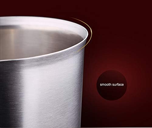 48Oz/6Cup Stainless Steel Pitcher (SUS304), 1.50 Liter Metal Container for Water, Milk, Liquid with Handle with Engraved Markings, Silver