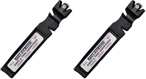 SELECTOOL Three Amigos 3 - Pack Knife & Tool Sharpeners with Training Knife | Keep One in the Kitchen, Workshop & Outdoors | Sharpens Knives, Scissors, Axes & More | Made in USA