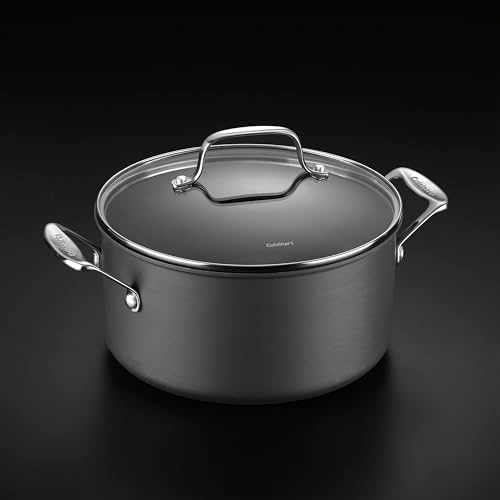 Cuisinart Chef's Classic 6-Quart PURELYCERAMIC Nonstick PFAS Free Hard-Anodized, Stockpot with Cover, 644C-24, 6 Quarts (Pack of 2)