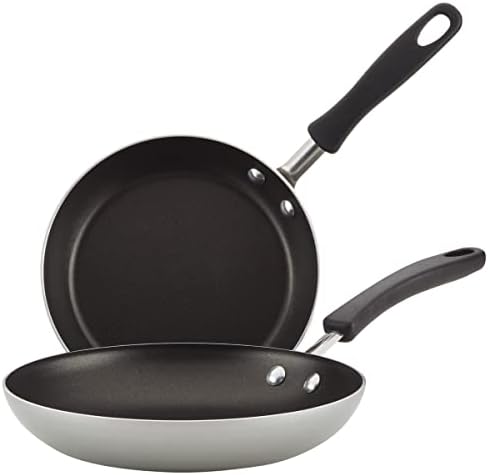 Farberware Cookstart DiamondMax Nonstick Skillet Set, 2-Piece, Silver