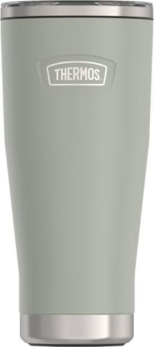 THERMOS ICON SERIES, Stainless Steel Tumbler with Slide Lock, 18 Ounce, River Rock