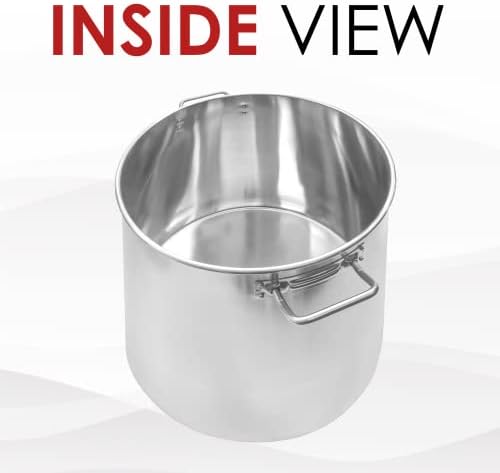 Concord Cookware Stainless Steel Stock Pot Cookware, 40-Quart
