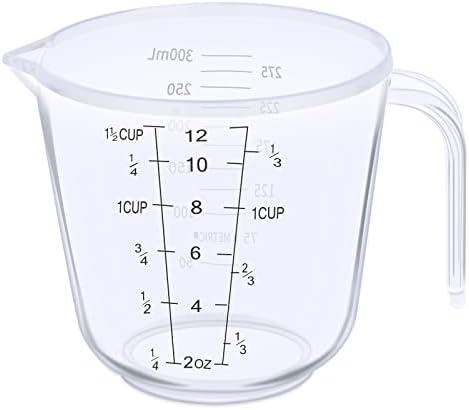 DOTINGHUX Measuring Cup, 1 ½ Cup, Clear