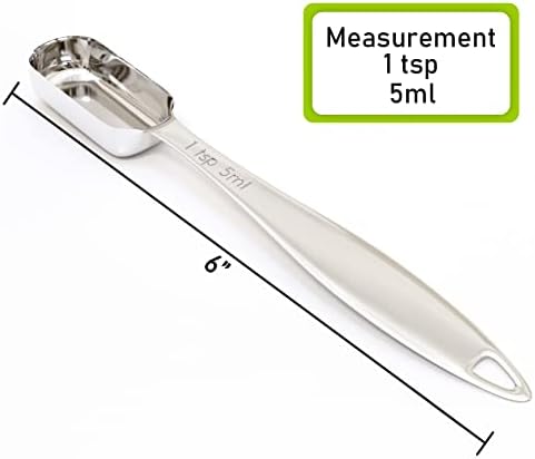 2PCS 1tsp(5ml) Measuring Spoon, Stainless Steel Measure Teaspoon