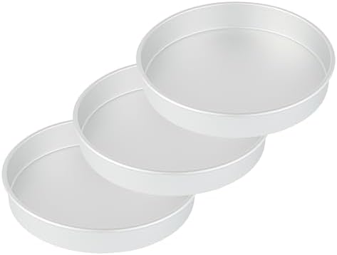 Restaurantware-Met Lux 12 x 2 Inch Straight-Sided Baking Tin, 1 Round Cake Pan - Oven-Ready, Freezable, Anodized Aluminum Round Baking Pan, Greaseproof, For Layer Birthday Cake