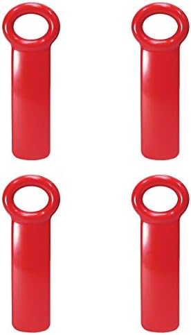 Brix Original Easy Jar Key Opener, Great for Kids and Arthritis and Carpal Tunnel Sufferers, Red, Set of 4