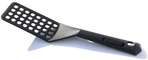 Black Nonstick Slotted Spatula/Turner for Crepes, Eggs, Brownies, Lasagna
