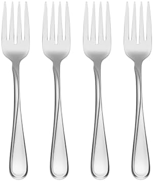 Oneida Flatware Flight Salad Forks 18/0 Silverware Set for 4, (4-Piece)