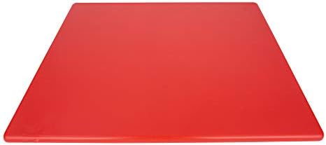Commercial Grade 20x15 Red Cutting Board for Meat, X-Large 1/2" Plastic