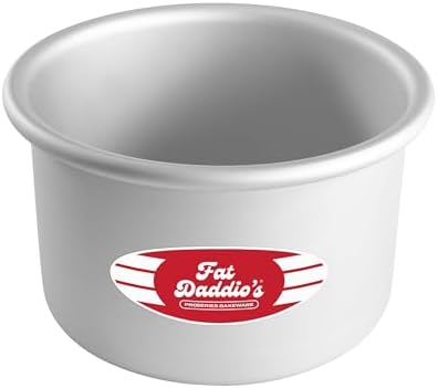 Fat Daddio's Aluminum Round Cake Pan, 4" Deep - 6"