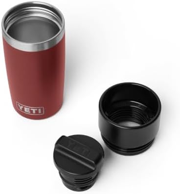 YETI Rambler 12 oz Travel Bottle, Stainless Steel, Vacuum Insulated with Leakproof Commuter Cap, Stag Red