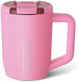 BrüMate Müv - 15oz 100% Leak Proof Insulated Coffee Mug with Handle & Lid - Stainless Steel Coffee Travel Mug - Double Walled Coffee Cup (Primrose)