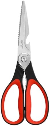 LIVINGO 8.5 Inch Kitchen Scissors Heavy Duty Food Shears