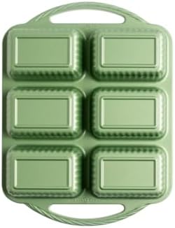 Nordic Ware Cardamom Mini Loaf Pan, 6 Cavities