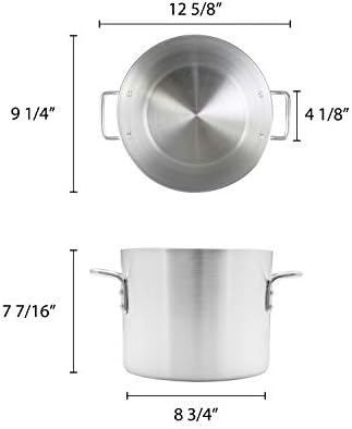 Thunder Group 8 Quart Aluminum Stock Pot