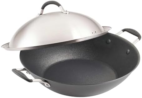 Circulon A1 Series Nonstick Induction Wok with Lid, 14-Inch, Graphite