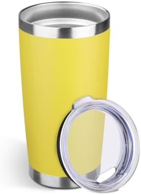StarSpeed 20oz Stainless Steel Travel Coffee Tumbler,Yellow
