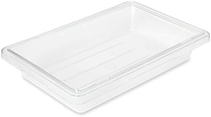 Rubbermaid Commercial Products Polycarbonate Food Storage Box/Tote, 2 Gallon, Clear, for Restaurant/Kitchen/Cafeteria