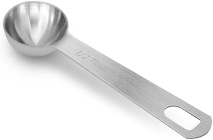 1 1/2 Teaspoon(7.5 mL | 7.5 cc | 1 1/2 Tsp | 1/2 Tablespoon) Stainless Steel Single Measuring Spoon, Easy to Use and Easy to Wash Metal Measuring Spoons Kitchen Gadgets for Cooking & Baking