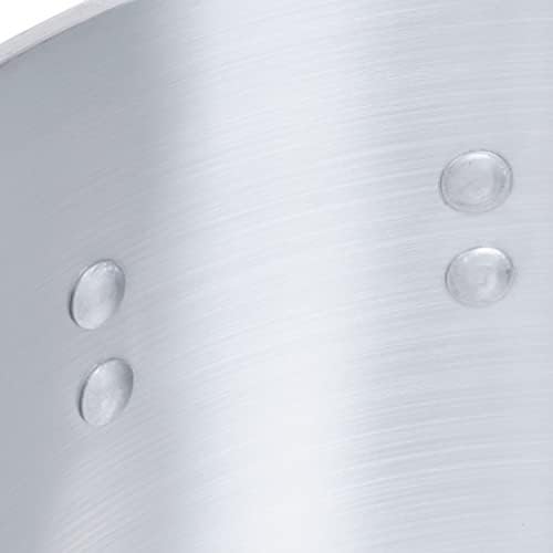 TrueCraftware- 50 qt. Heavy-Duty Aluminum Stock Pot with Riveted Handle 6mm Thickness- Multipurpose Pot Cookware Large Stockpot For Cooking Simmering Soup Stock Home Kitchen