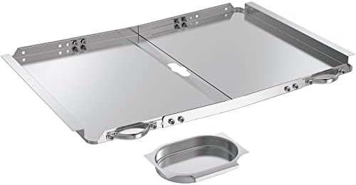 Replacement Grease Tray with Catch Pan for Dyna Glo Grill Replacement Parts, 24-30" Universal Drip Pan for 4 5 Burner Gas Grill Nexgrill Replacement Parts, Grill Tray for Kenmore BHG Expert Grill