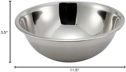 Winco 5 qt Stainless Steel Mixing Bowl