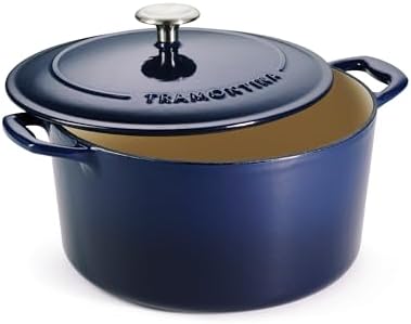Tramontina Bestow Enameled Cast Iron 6.5-Qt Round Dutch Oven Pot with Lid