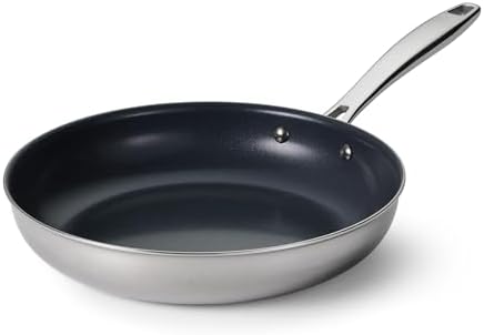 Tramontina Signature 10-Inch Tri-Ply Clad Stainless Steel Frying Pan with