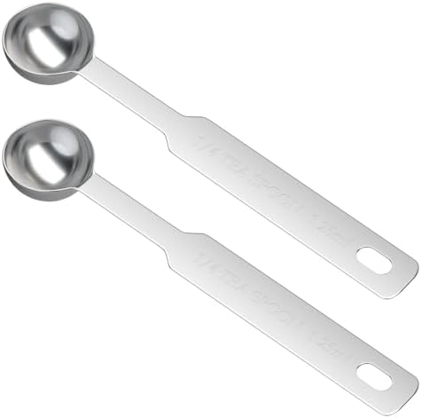 2PCS 1/4tsp(1.25ml) Stainless Steel Measuring Spoon