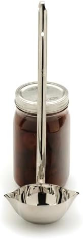 RSVP International Endurance Canning Collection Non-Reactive 18/8 Stainless Steel, Dishwasher Safe, Ladle, 13-1/2"