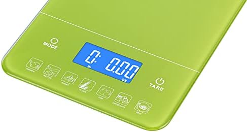 Ozeri Touch III 22 lbs (10 kg) Digital Kitchen Scale, in Tempered Glass