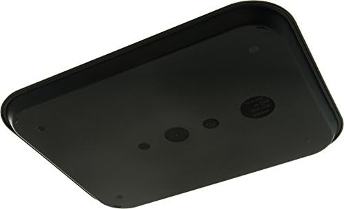 Carlisle FoodService Products Café Cafeteria Tray, Fast Food Tray for Restaurant or Commercial Use, 14" x 18", 12 Count, Black