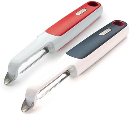 Zyliss 2-Piece Swivel & Soft-Skin Peeler Value Set - Potato, Cucumber and Carrot Vegetable Peeler - Tomato and Peach Fruit Peeler - Kitchen Tool & Gadget with Stainless Steel Blades - Dishwasher Safe