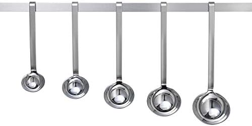 Rösle Stainless Steel Hooked Handle Ladle with Pouring Rim, 2.7-Ounce