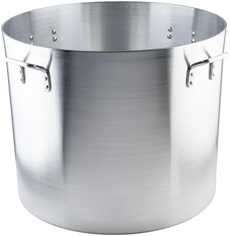 Winco 6.0mm Aluminum Stock Pot, 140-Quart