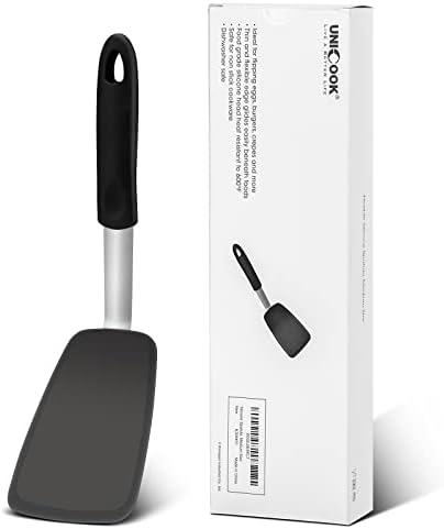 Unicook Flexible Silicone Spatula, Food Grade Kitchen Turner, Medium