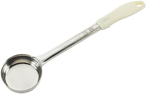 Winco Solid Food Portioner, 3-Ounce, Medium, Stainless Steel, Ivory