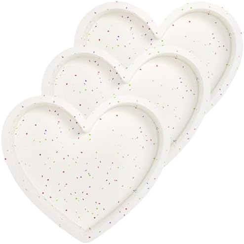 8 Inch Heart Shaped Silicone Cake Pans, Cream
