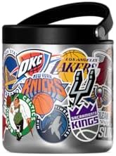 Hydrapeak NBA Officially Licensed All-Team Logo Sticker Print 25oz Stainless Steel Vacuum Insulated Food Jar with Handle, Wide Mouth Leak-Proof Soup Container for Adults, 10 Hours Hot & 16 Hours Cold