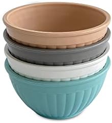 Nordic Ware Mini Prep and Serve Mixing Bowls Set, 4-Piece, Earth-Tones
