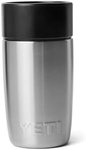 YETI Rambler 8 oz Travel Bottle, Stainless Steel, Vacuum Insulated with Leakproof Commuter Cap, Stainless