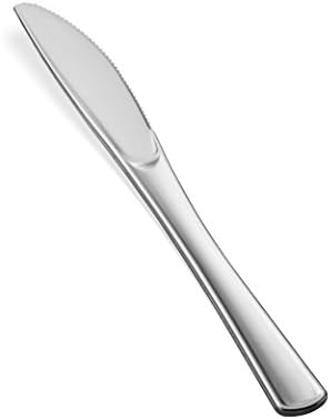 600 Plastic Silverware Set - Plastic Cutlery Set - Disposable - Flatware Set - 200 Forks - 200 Spoons - 200 Knives - Heavy Duty - Party Bulk - Silver
