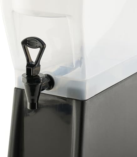 Winco 3 Gallon Slim Plastic Beverage Dispenser with Base