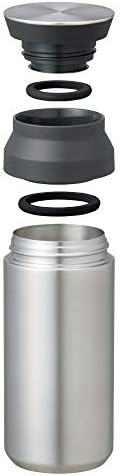 Kinto 20934 Travel Tumbler, 11.8 fl oz (350 ml), Khaki, Double Wall Vacuum Construction, Heat and Cold Retention