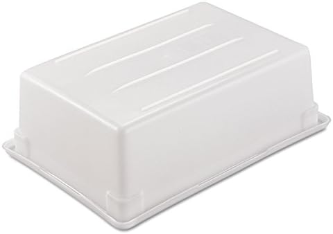 Rubbermaid Commercial Products Food Storage Box/Tote for Restaurant/Kitchen/Cafeteria, 12.5 Gallon, White