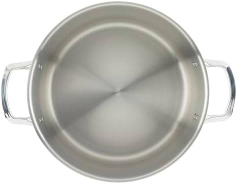WINCO Tri-Ply Stock Pot, Silver