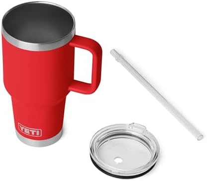 YETI Rambler 35 oz Straw Mug 2.0, Rescue Red