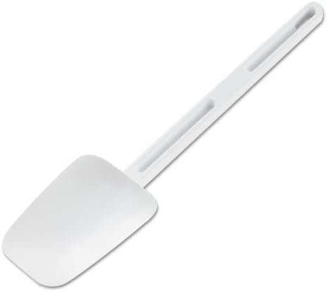 Rubbermaid Commercial Spoon-Shaped Spatula, 13 1/2 in, White - Includes one each.
