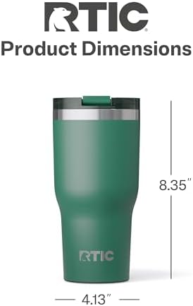 RTIC 30oz Essential Tumbler with Lid, Ceramic Lined, Pine Tree