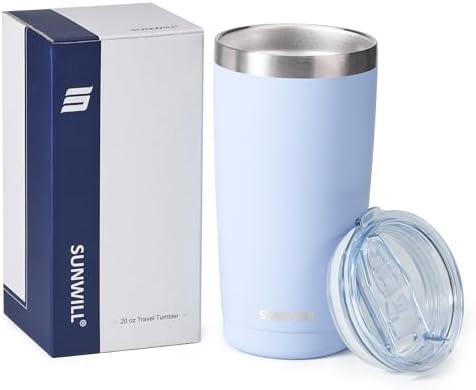 SUNWILL Coffee Tumbler, 20 oz Insulated Travel Mug Stainless Steel